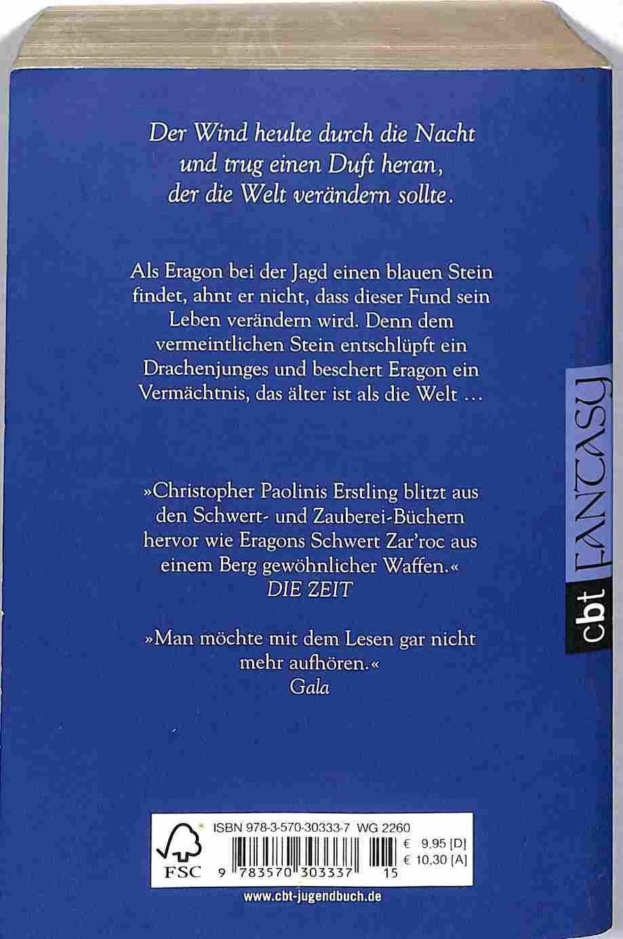 Libri: Eragon - Vermächtnis der Drachenreiter – Usato da Chur venduto da mojobox 1
