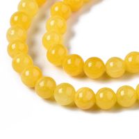Jade Zitrone Perlen 4mm, 1 Strang