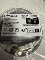 Primewire Ethernet Kabel U/FTP flach 20m weiss neu