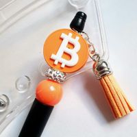 1 Kugelschreiber "BITCOIN in 2D" in 2 Farben zur Wahl