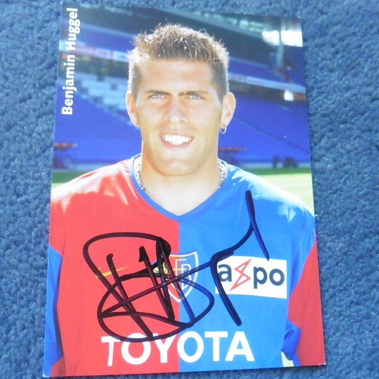FCBasel,Foto,original Unterschrift,Benjamin Huggel,Mitte Kaufen auf