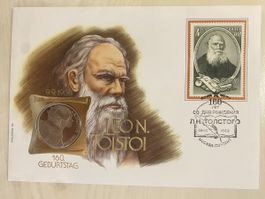 Numisbrief Leon Tolstoi - Russland