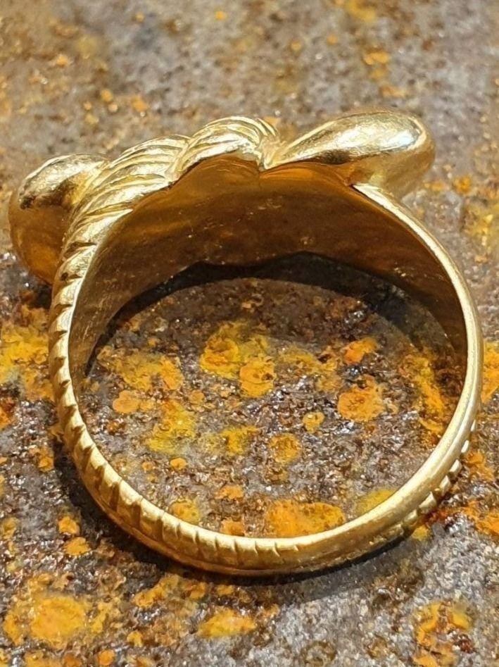 Ringe: Römischer Ring 18 Karat Gold 750 – Gebraucht aus Unterägeri von Altgoldschmuck 6