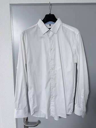 Modernes Hemd, weiss, Grösse XL (43-44)