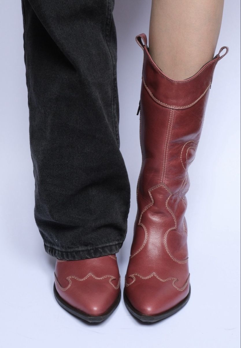 Scarpe da donna: leather cowboy boots – Nuovo e nell'imballaggio originale da Pfäffikon SZ venduto da str_s55r 2