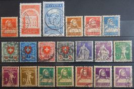 Schweiz Lot mit alten Werten VIII