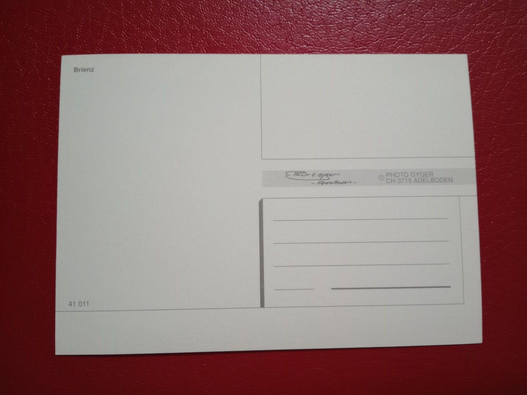 Cartoline postali: Brienz Bern (953) – Usato da Küttigen venduto da Melisch1000 1