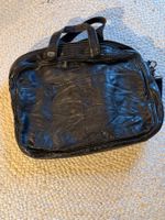 Boss Orange Leder (Laptop) Tasche schwarz