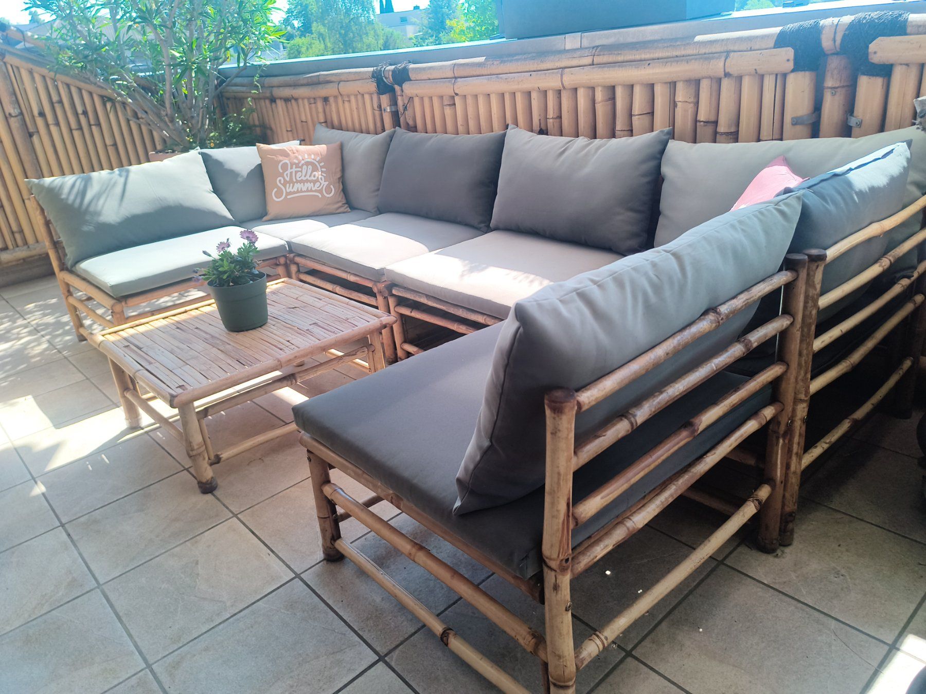 Set de table et chaises: Bambus Lounge – D'occasion à Niederglatt ZH par wit_rs5w