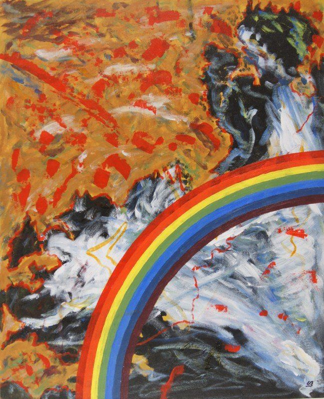 Gemälde: Gemälde: Regenbogen – Neu (gemäss Beschreibung) aus Fribourg von erw_68dx