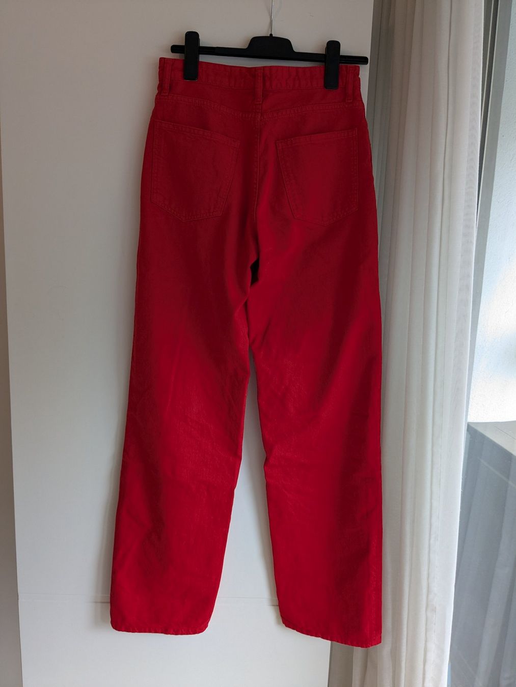 Zara Jeans: Jean droit wideleg rouge – Nuovo (secondo la descrizione) da Genève venduto da madlainaboillat 5