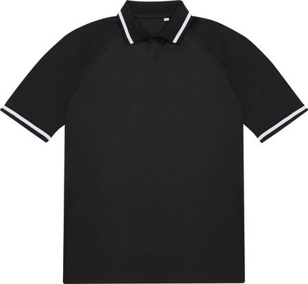 Trikot-Unisex Polo Active B&C, schwarz, Gr. M