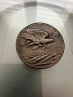 Gedenkmünze Amerika Schweiz 1918 Adler  Kupfer-Bronze Antik