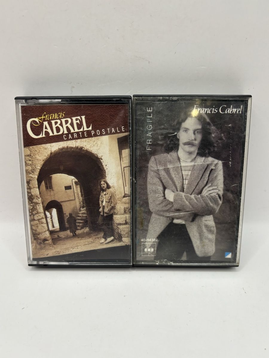 Musicassette: 2x K7 Francis Cabrel "Carte Postale" & "Fragile" – Usato da Genève venduto da sho_67qj