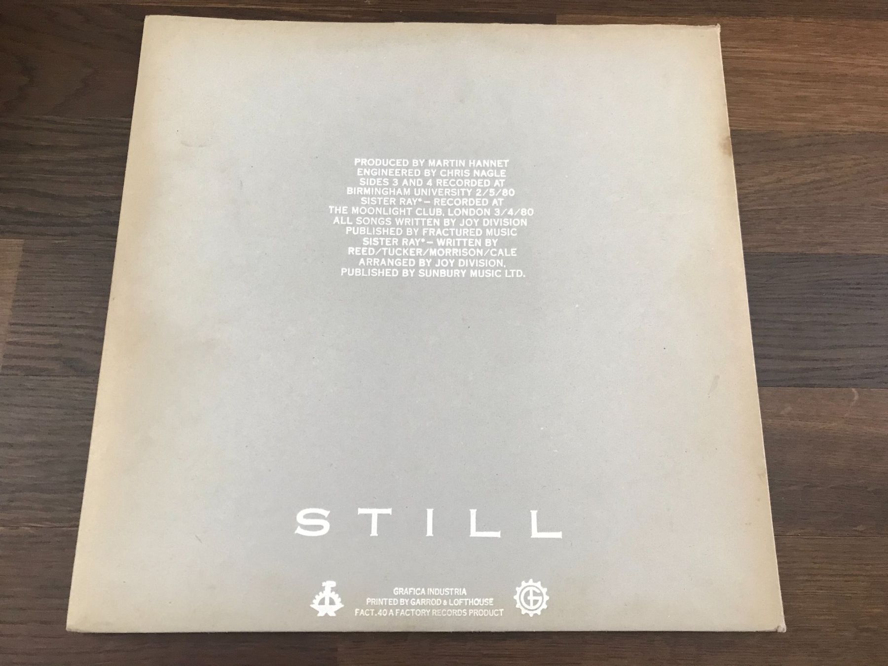 Dischi in vinile: JOY DIVISION - Still - 2Lp - 1981 UK – Usato da Buchs AG venduto da Archie 2