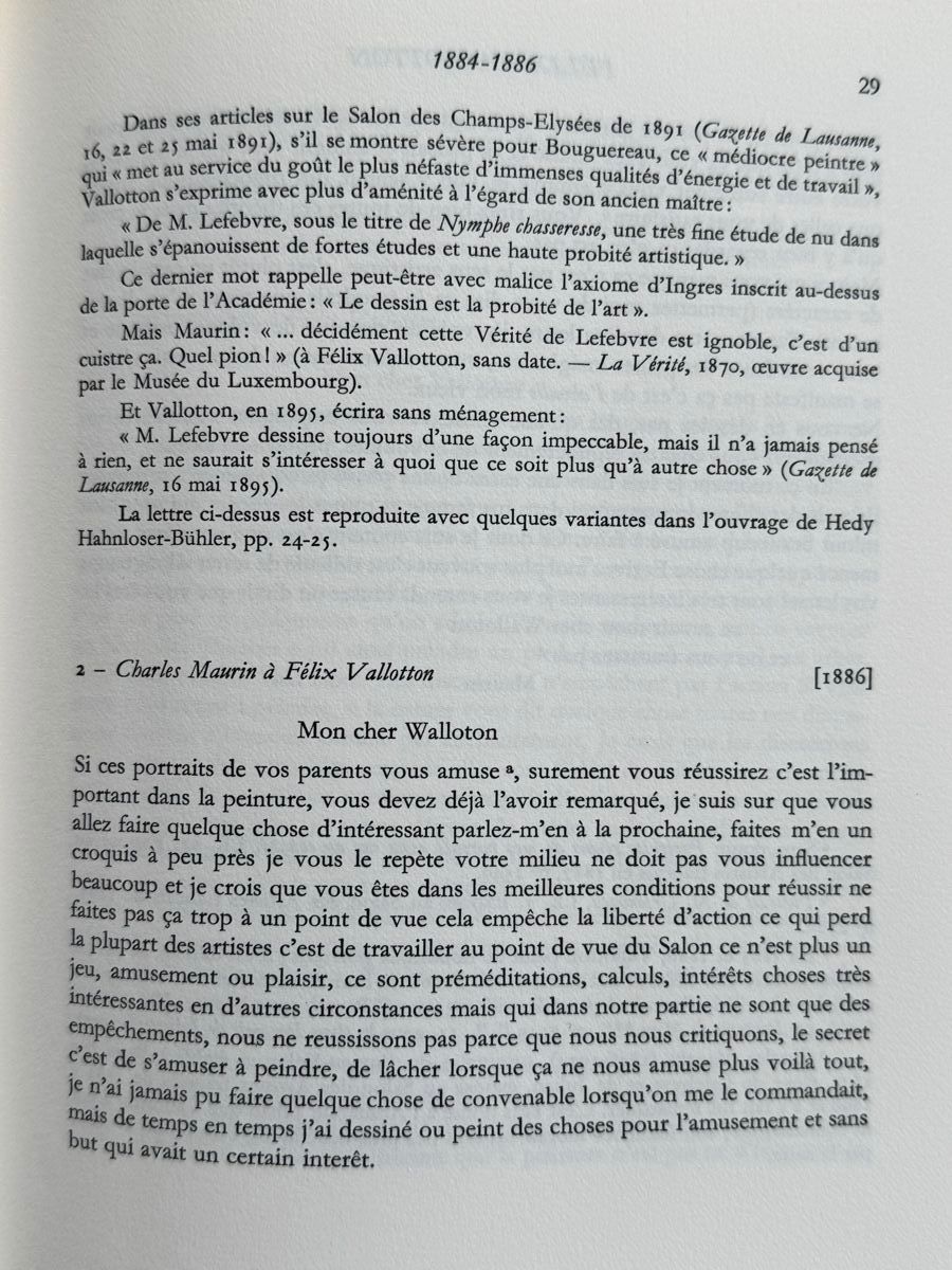 Libri: Félix Vallotton: Documents pour une biographie - 2 Bände – Usato da Adliswil venduto da buch_und_kunst 4