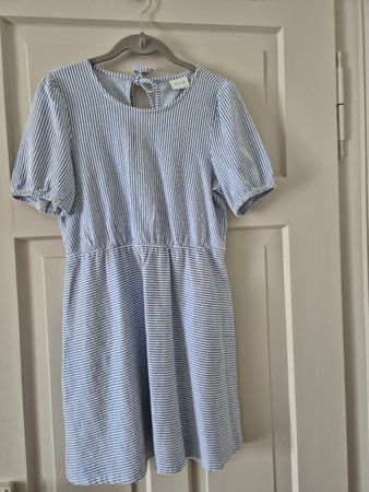 Sommerkleid, blau/weiss gestreift, Grösse 36