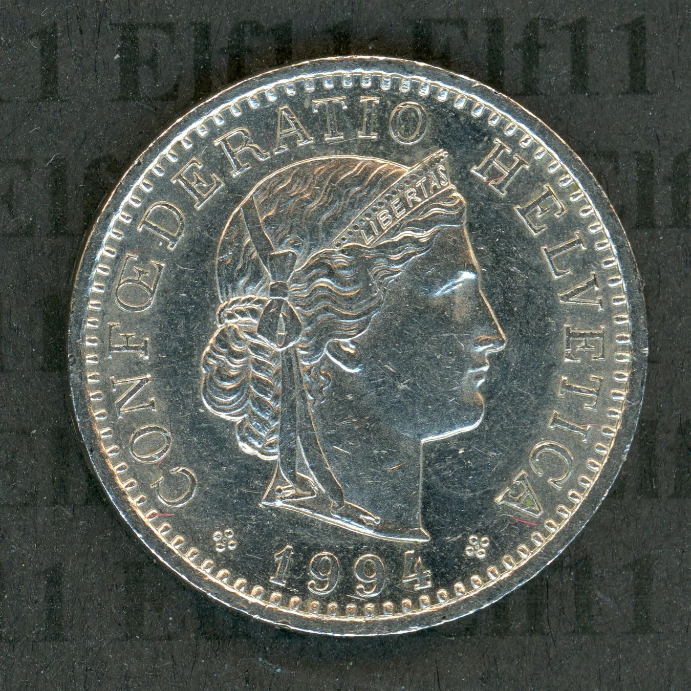 Tutti le monete: CHF___0.20 1994 -vz 20 Rappen – Usato da Widnau venduto da Elf11