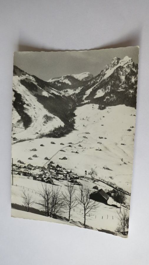 Cartoline postali: Stein / SG - Winter - Gulmen - Guggeien - 1968 – Usato da Jona venduto da centumprata