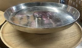 Grosse Aluschale, Platte, Dekoschale Neu