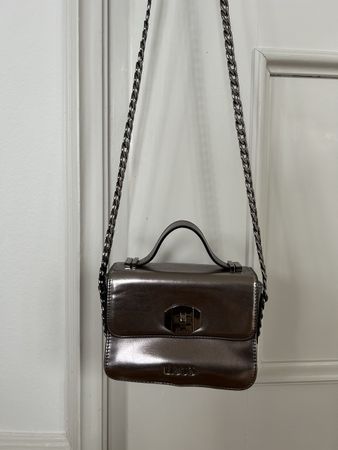 wie neu - Liu Jo Metallic Lila Bag / Designer Tasche