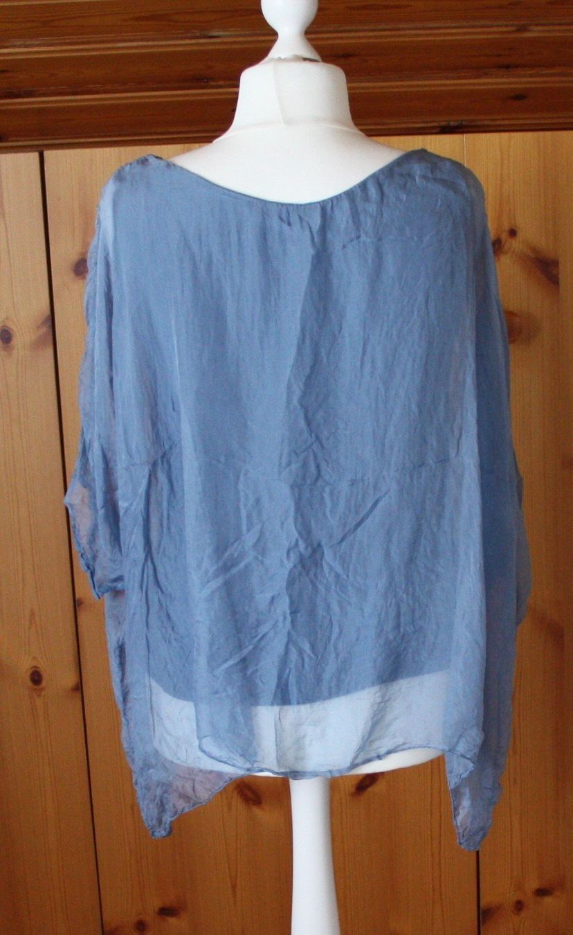 Blusen: Bluse blau Gr. XL – Gebraucht aus Flüelen von Diversicum-Textil 3