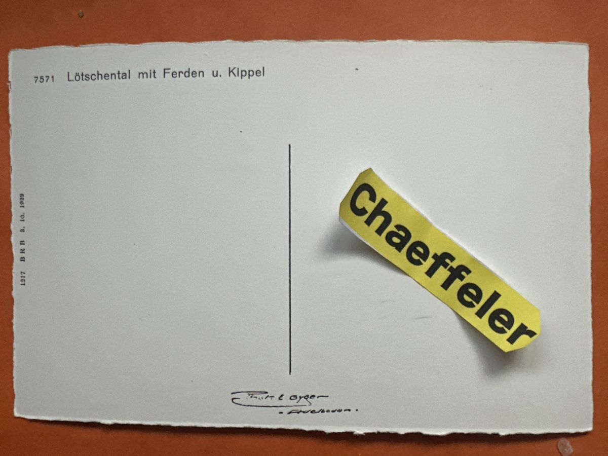 Cartoline postali: Alte Ansichtskarte Lötschental mit Ferden und Kippel – Usato da Zürich venduto da Chaeffeler 1