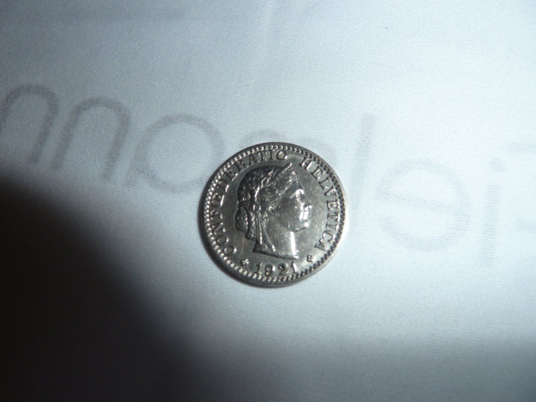 Tutti le monete: Pièce 20 centimes suisse 1921 – Usato da Biel/Bienne venduto da alex-841