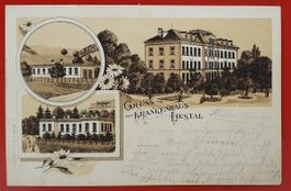 Gruss aus dem Krankenhaus Liestal 1901