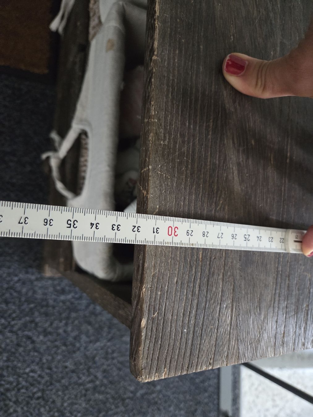 Bänke: Rustikale Flurbank mit 2 Körben und 2 Schubladen 60cm – Gebraucht aus Belp von peppelino 1