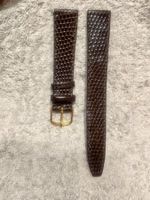 Bracelet montre Gucci 16mm cuir marron boucle dorée