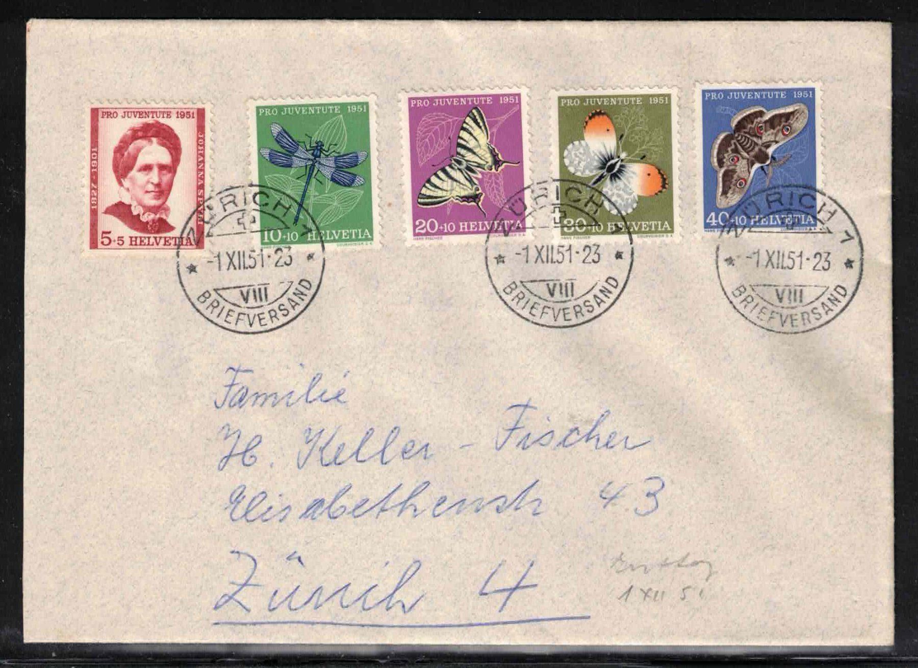 Alle Briefmarken: Pro Juventute 1951 FDC – Neu (gemäss Beschreibung) aus Nuglar von Stamp88
