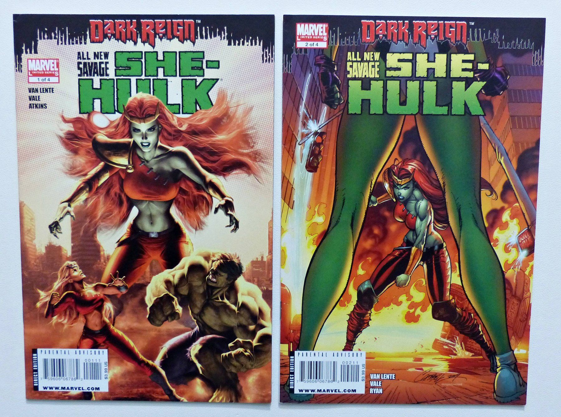 Comics: DARK REIGN SAVAGE SHE-HULK COMPLETE 4 PART SERIE MARVEL 2009 – Gebraucht aus Lugano von YouWantUS 1