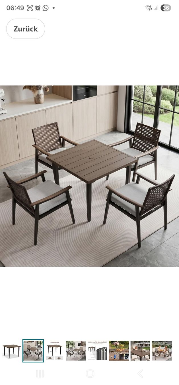Tavoli: Garten  Tisch 93x93cm – Usato da Emmenbrücke venduto da fel_78fz 1