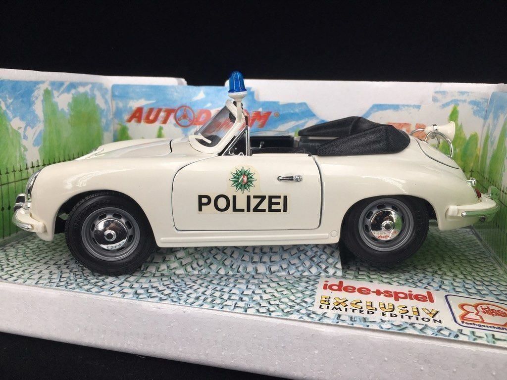 Porsche Modellautos: PORSCHE 356 POLIZEI im Massstab 1:18 – Neu und originalverpackt aus Erlenbach im Simmental von Model_box 2