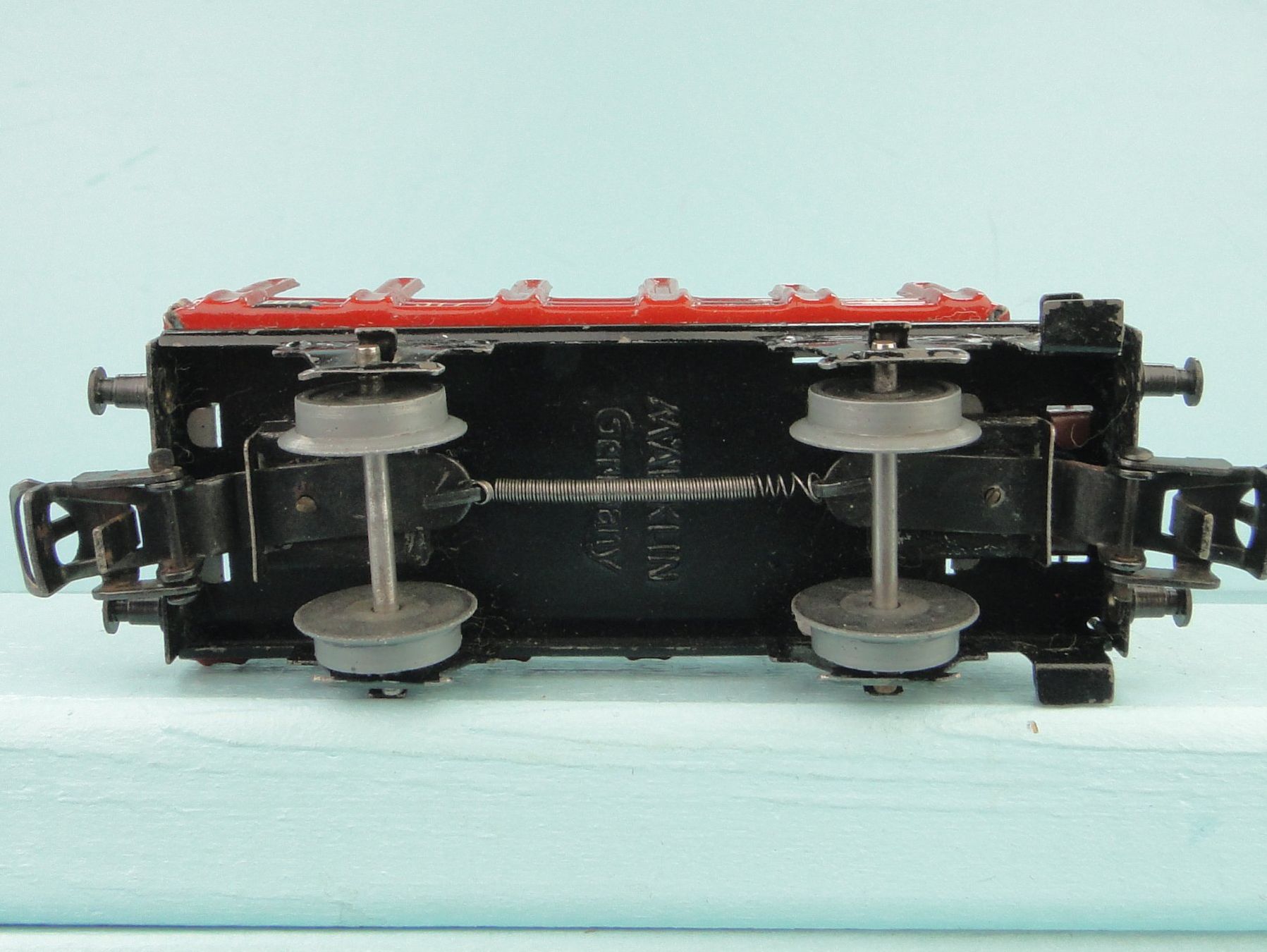 Märklin Modellini di ferrovie: Märklin 372 Rungenwagen, Blech – Usato da Bülach venduto da cann11 2