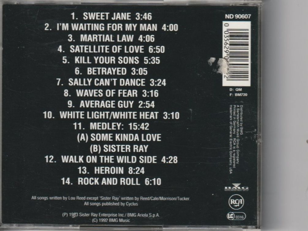 CD: Lou Reed - Live in Italy – Usato da Chur venduto da zowie72 1