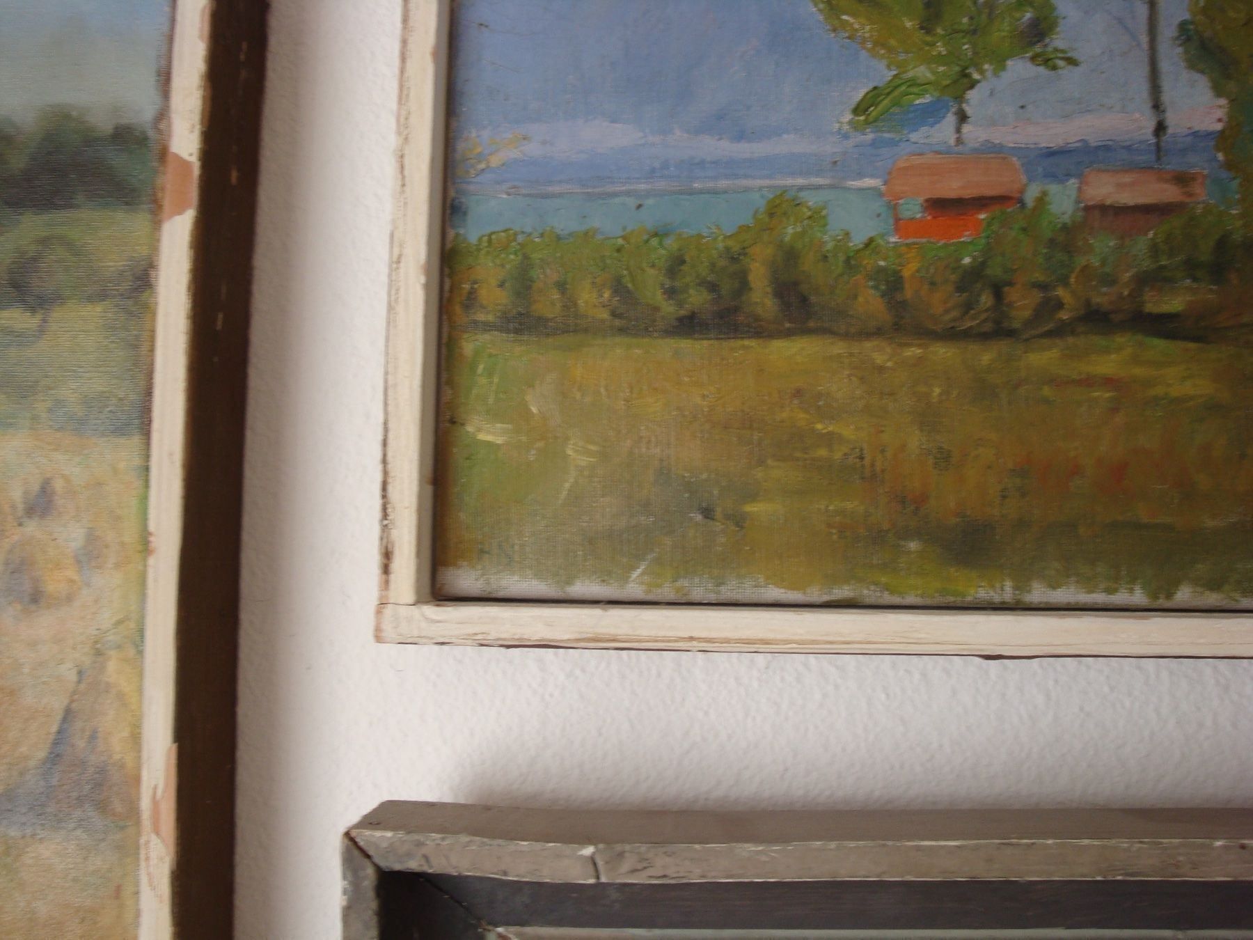 Gemälde: Originalgemälde, Cudrefin, Öl/Leinwand, 1932 – Gebraucht aus häusernmoos von buc_8ftk 2