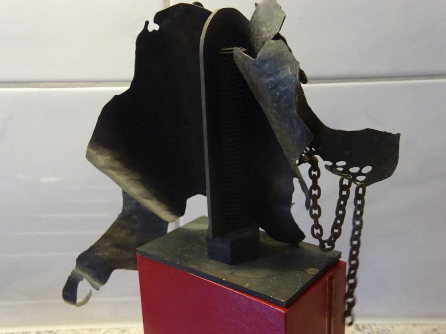 Skulpturen & Statuen: Eisenplastik Vogel Krähe / S. Widmer – Gebraucht aus Esslingen von eintagammeer 7