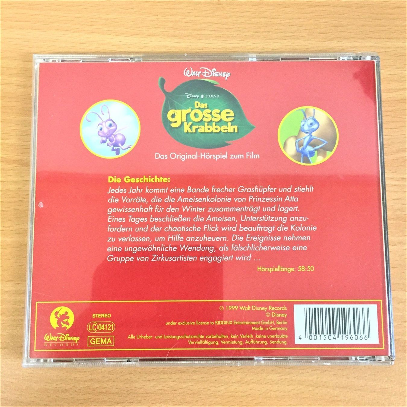 CD: CD - Das grosse Krabbeln - Walt Disney – Usato da Amlikon-Bissegg venduto da allerlei-versand 2
