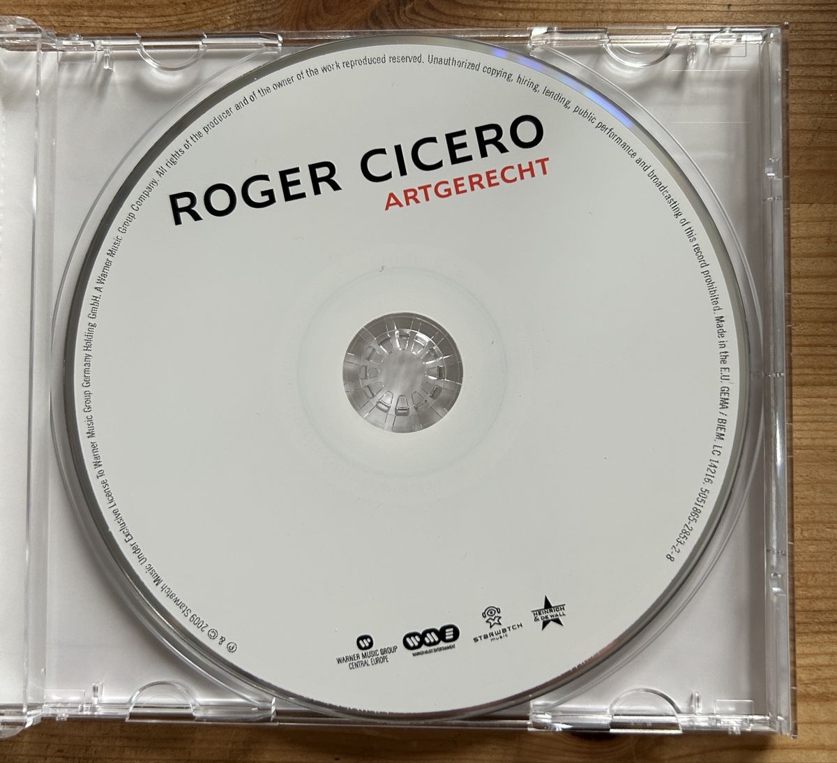 CDs: CD Roger Cicero Artgerecht – Gebraucht aus Brislach von gre_t5pb 3