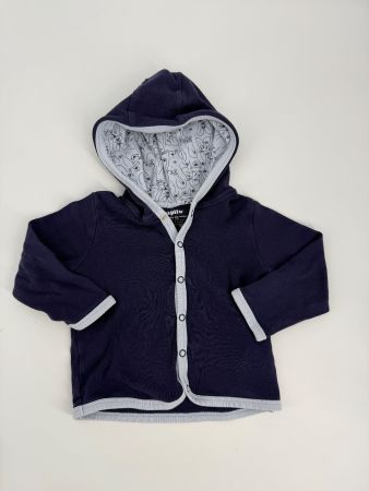 Jersey Jacke mit Kapuze Gr. 74/80 von lupilu