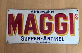 Altes Emailschild MAGGI plaque émaillée