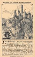 Neu-Falkenstein, Serie Schlösser der Schweiz, gelaufen 1912