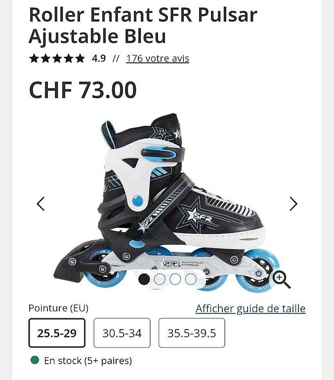 Pattini in linea & Pattini a rotelle: Roller enfant SFR pulsar – Usato da Corban venduto da fabjo2314 3