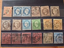 Frankreich Briefmarken Karte F16 Zustand gemäss Bild