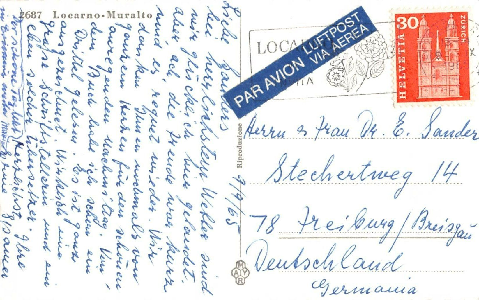 Cartoline postali: 3x Gruss aus LOCARNO - alte, schöne Postkarten – Usato da Lufingen venduto da TopAnsichtskarten 1