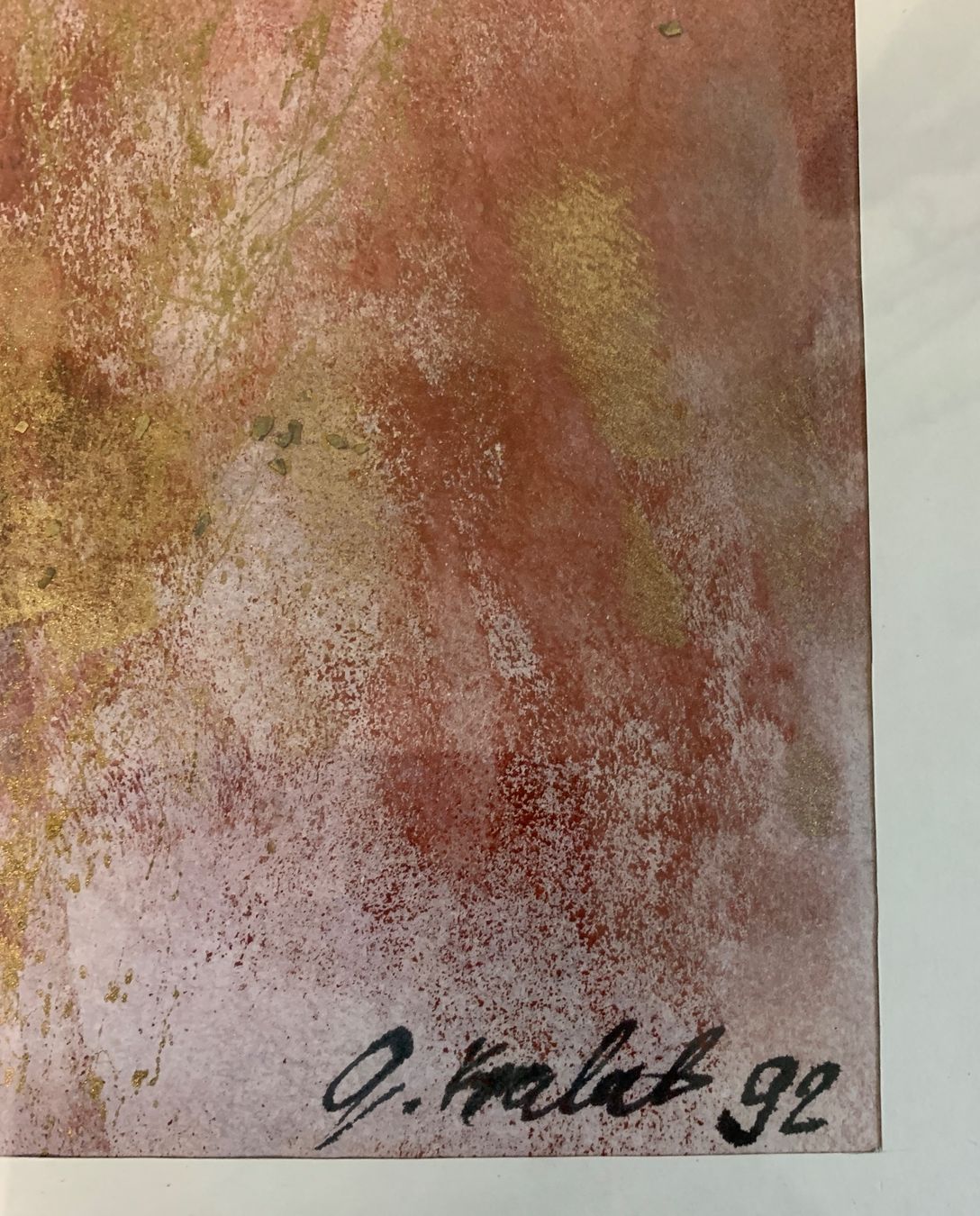 Poster & Bilder: Modernes Bild auf Papier gemalt signiert – Gebraucht aus Biel/Bienne von Katja01112 5