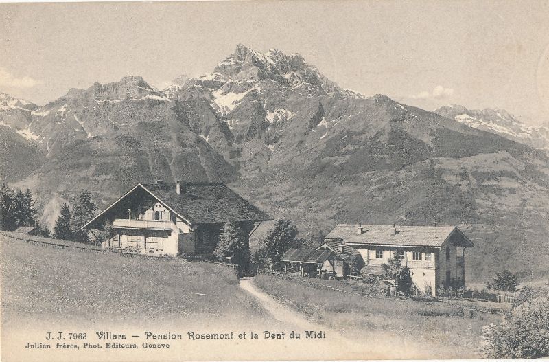 Cartoline postali: Villars - Pension Rosemont c1910 – Usato da Emmenbrücke venduto da teestube