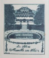ex libris  Original Radierung Annette von Stein , Rarität